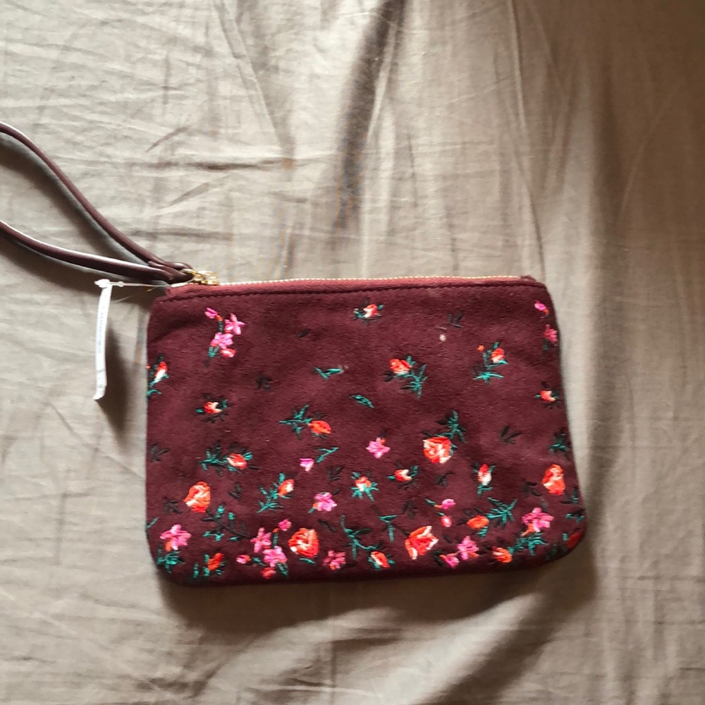 Old Navy brand new burgundy clutch